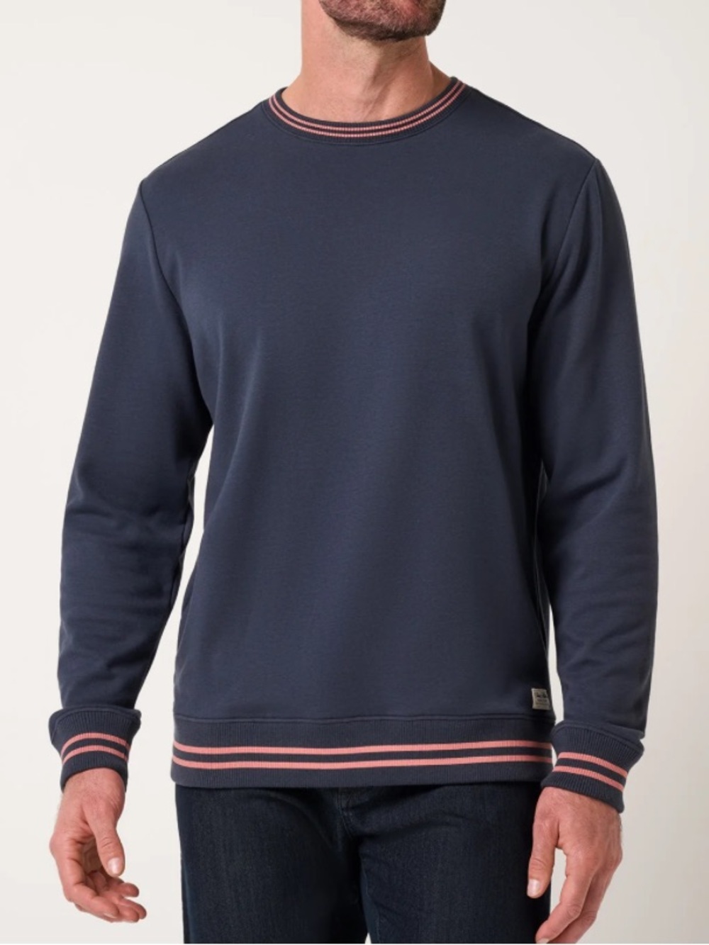 Travis Mathew Social Club Cloud Crewneck Sweatshirt Total Eclipse NWT